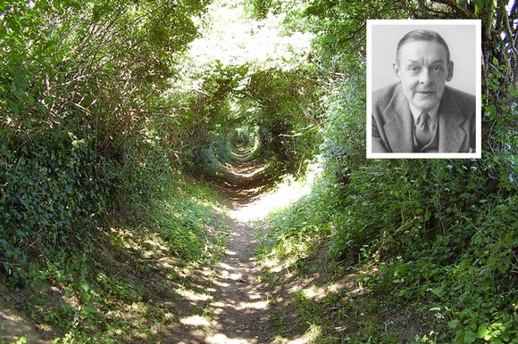 East Coaker, inset T.S. Eliot (NPG/David Cloke)